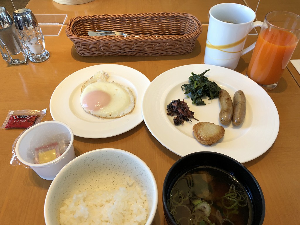 シェラトングランドホテル広島の「ブリッジ」で朝食（2日目）