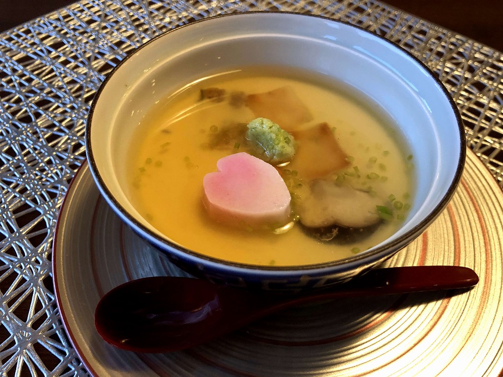 ANAクラウンプラザ広島の「雲海」の鯛の豆乳茶碗蒸し