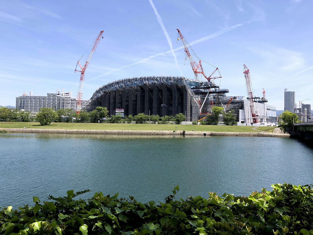 旧太田川から広島の新スタジアム2