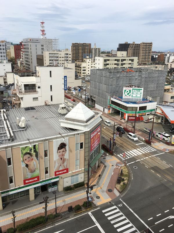 ダイワロイネットホテル富山からの景色