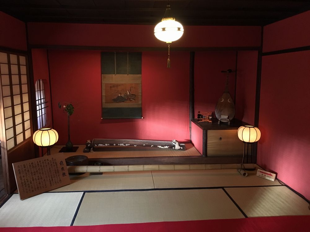 金沢のひがし茶屋街の志摩の前座敷