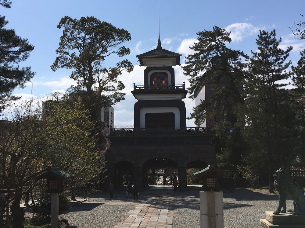 尾山神社のギヤマン