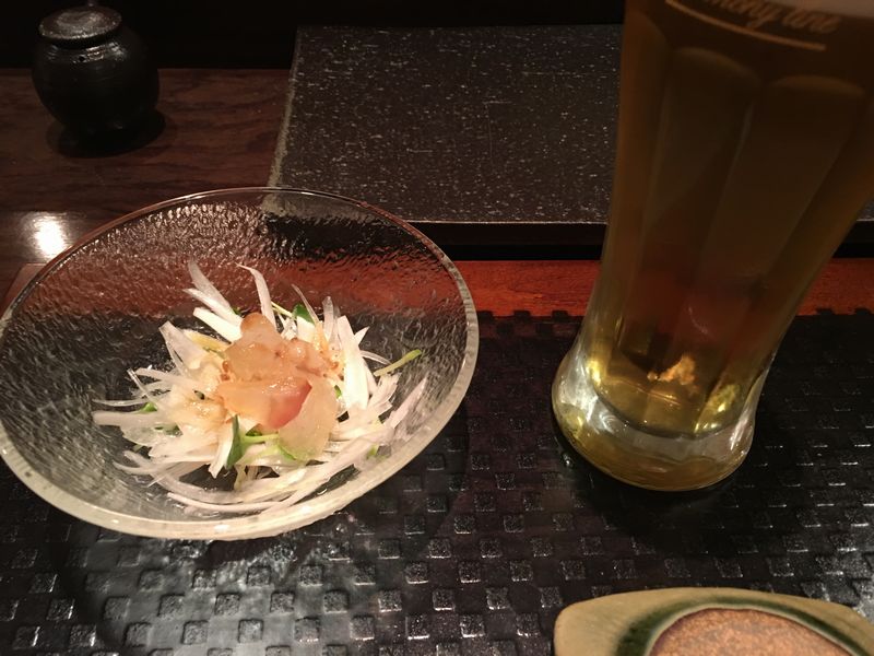 寿し処 佐々木のヒラメのサラダ