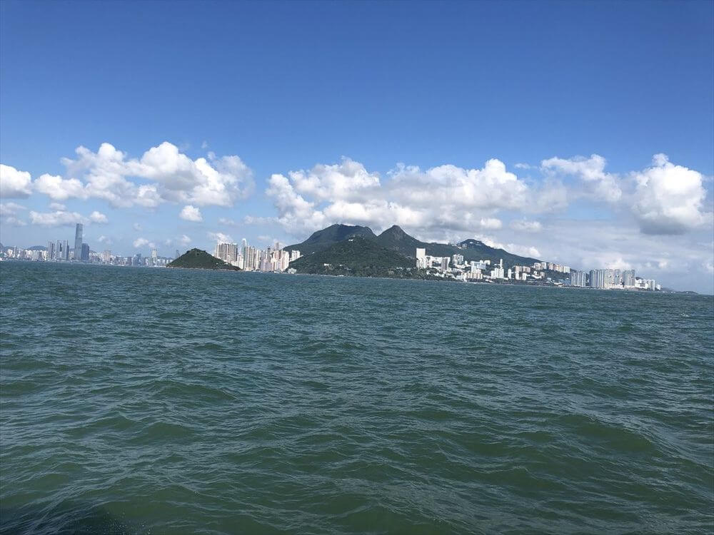 フェリーから香港島