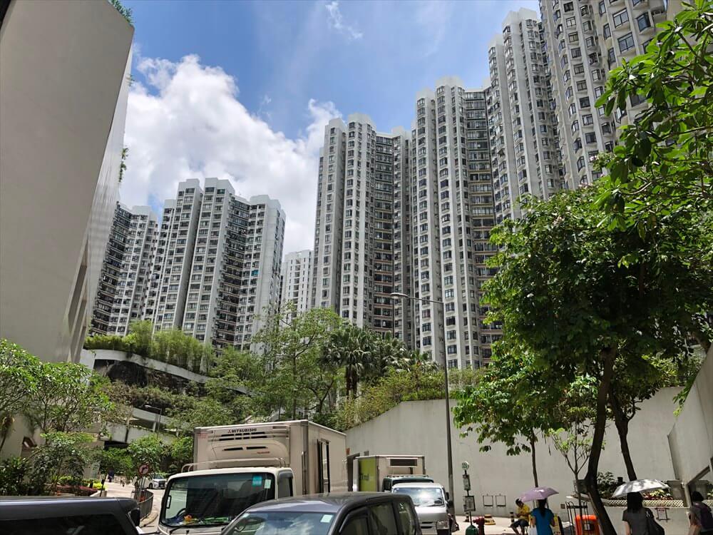 香港島の高層団地1