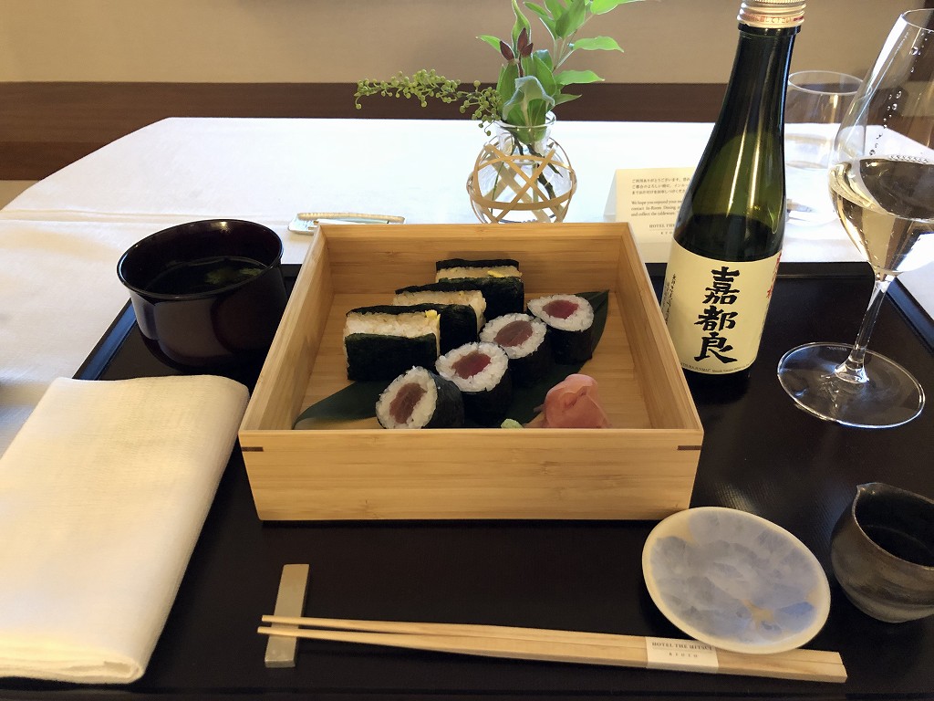 HOTEL THE MITSUI KYOTOのインルームダイニングで晩飯3