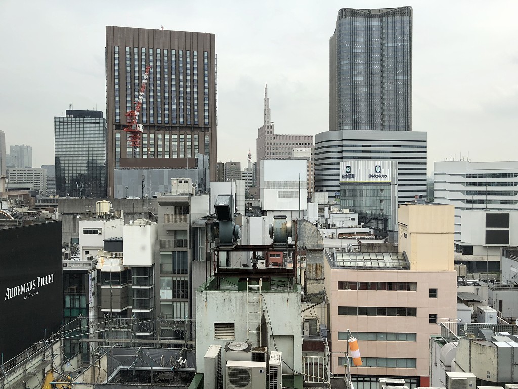 ハイアットセントリック銀座東京のスタンダードルームからの眺望1