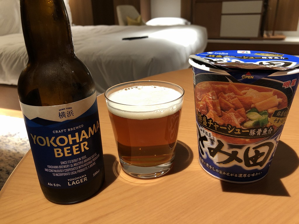 インターコンチネンタル横浜Pier8でカップ麺