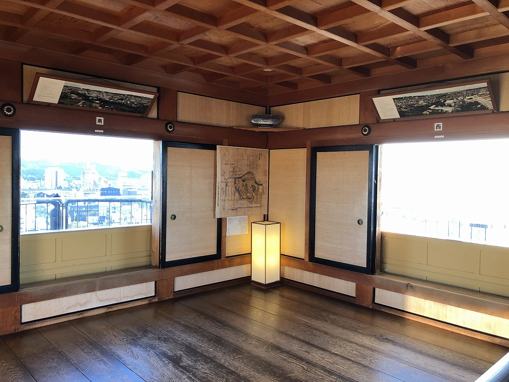 掛川城の天守閣の最上階1