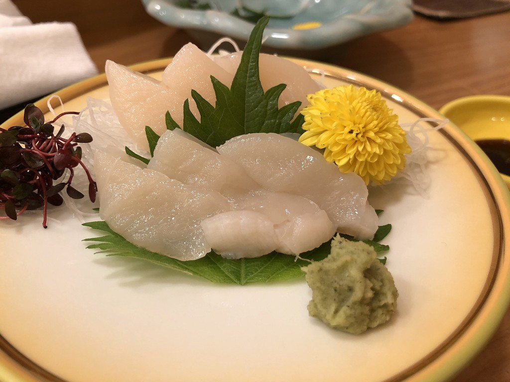 磐田の寿司好のホタテ