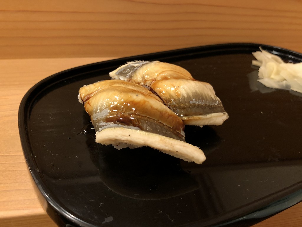 磐田の寿司好の穴子の握り