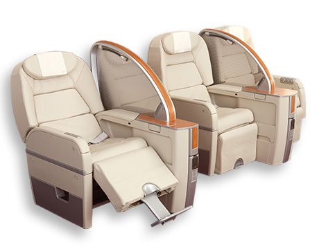 JAL国内線ファーストクラスの座席（B767）