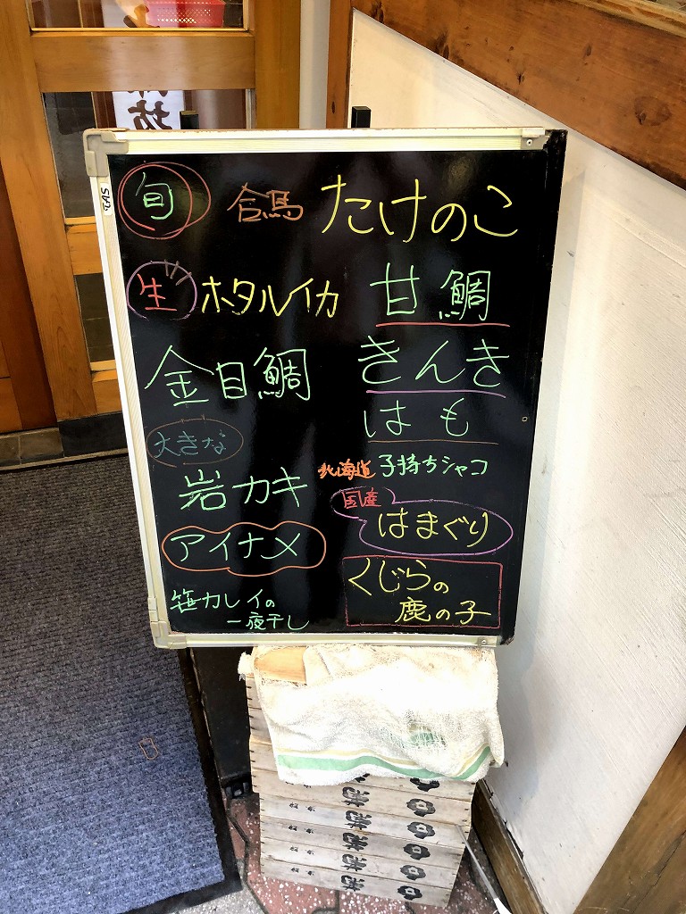 十三の太郎坊寿しの今日のおすすめ