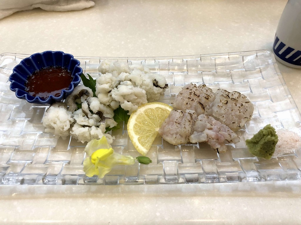 十三の太郎坊寿しの鱧のあぶり