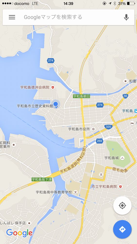 樺崎砲台の地図