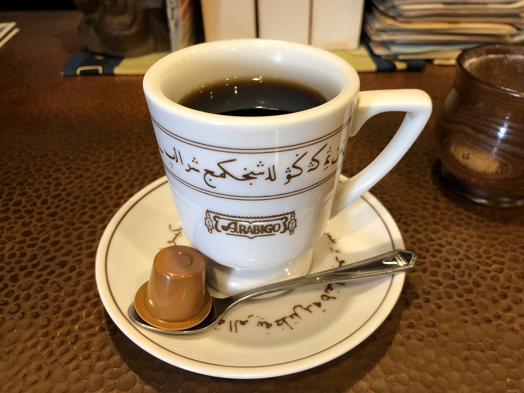 アラビゴコーヒー上富良野店のストレートコーヒー