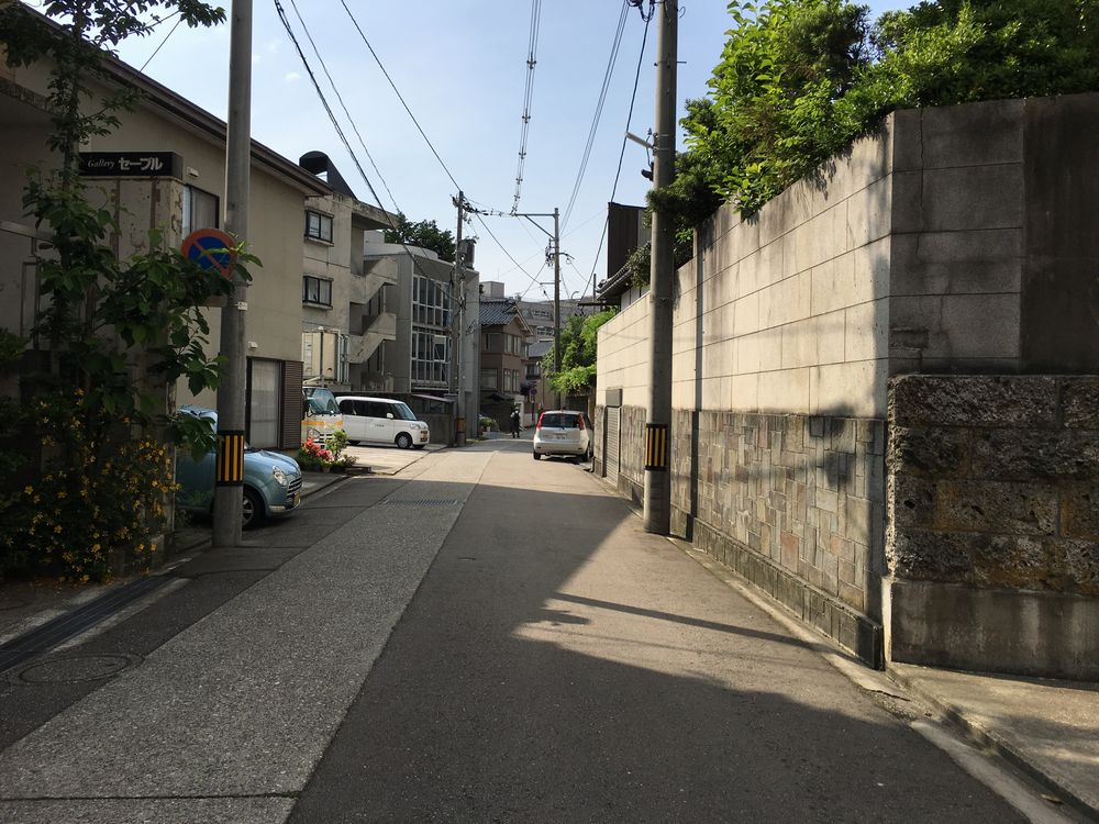 内惣構の名残の高低差1