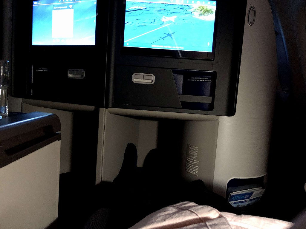 チャイナエアラインのA321neo機材のフルフラット3
