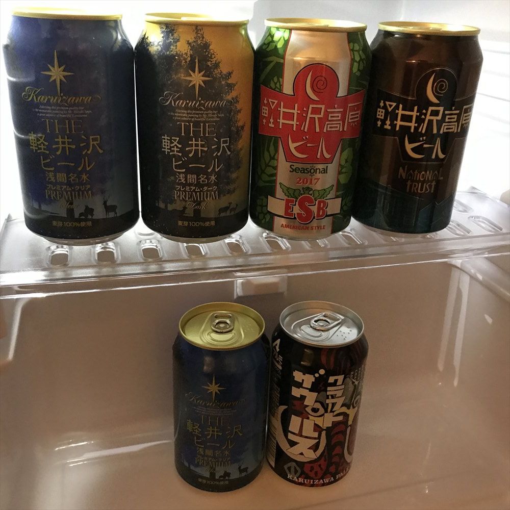 軽井沢ビール飲み比べ