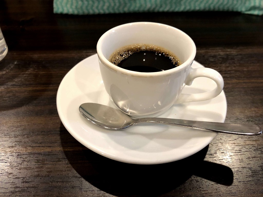 中華大島の食後のコーヒー