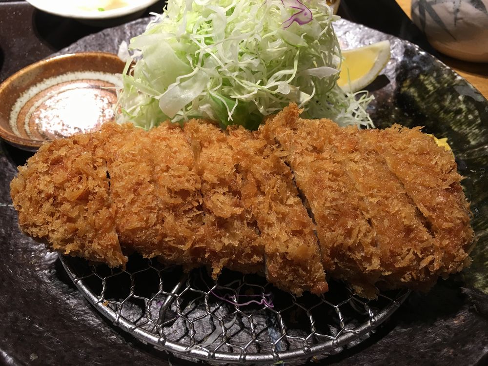 勝烈亭の厚揚げ 六白黒豚 棒ひれかつ膳1