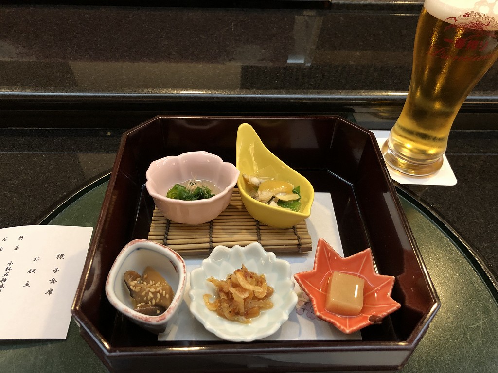 川越プリンスホテル「和食むさし野」のビール