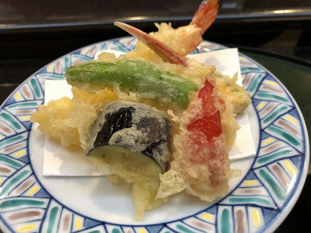 川越プリンスホテル「和食むさし野」の天ぷら