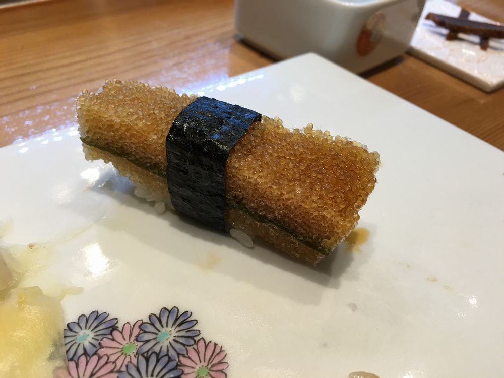 熊本・金寿しの子持ち昆布の表面