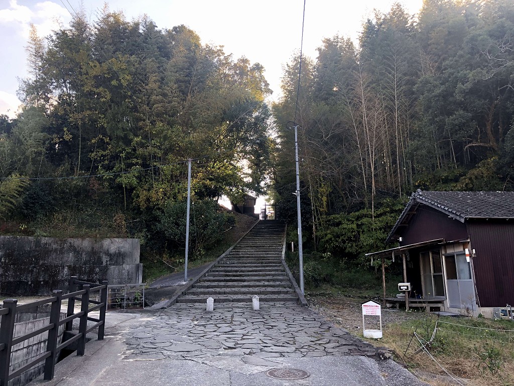 北浜口の番所へ向かう上り階段