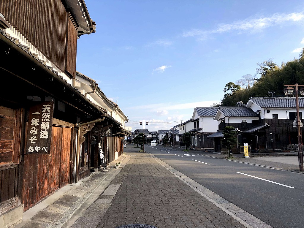 杵築の商人町の通り