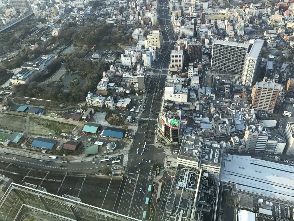 大阪マリオット都ホテルからの天王寺公園