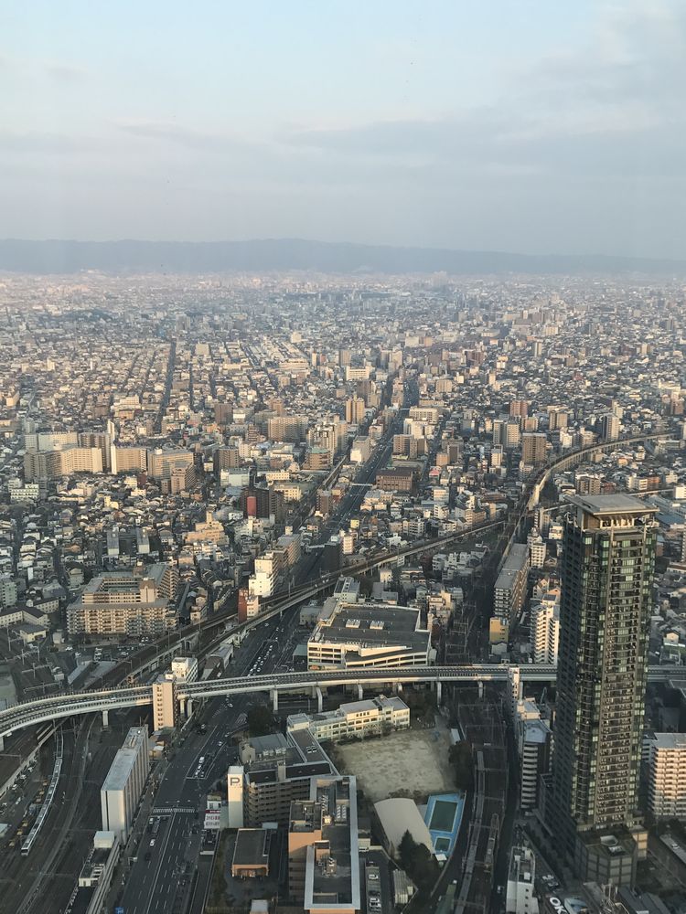 大阪マリオット都ホテルから生駒山