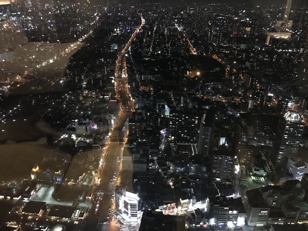大阪マリオット都ホテルからの夜景