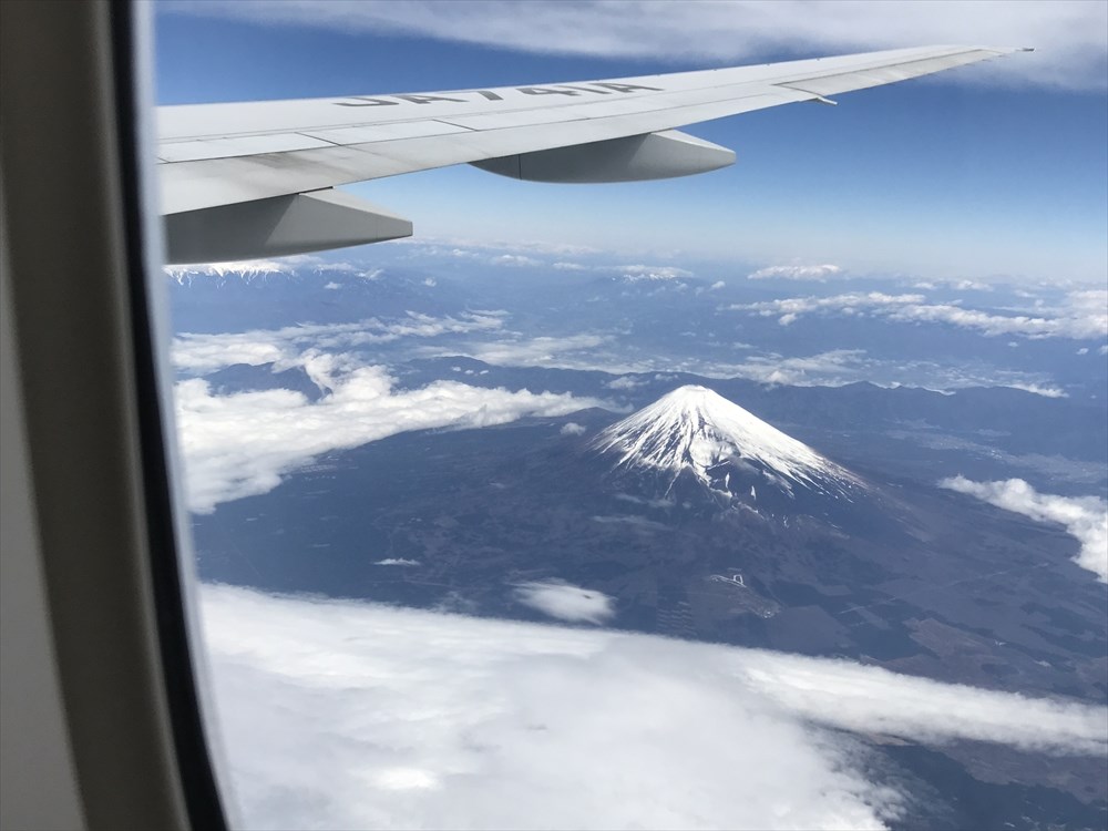 ANA17便からの富士山