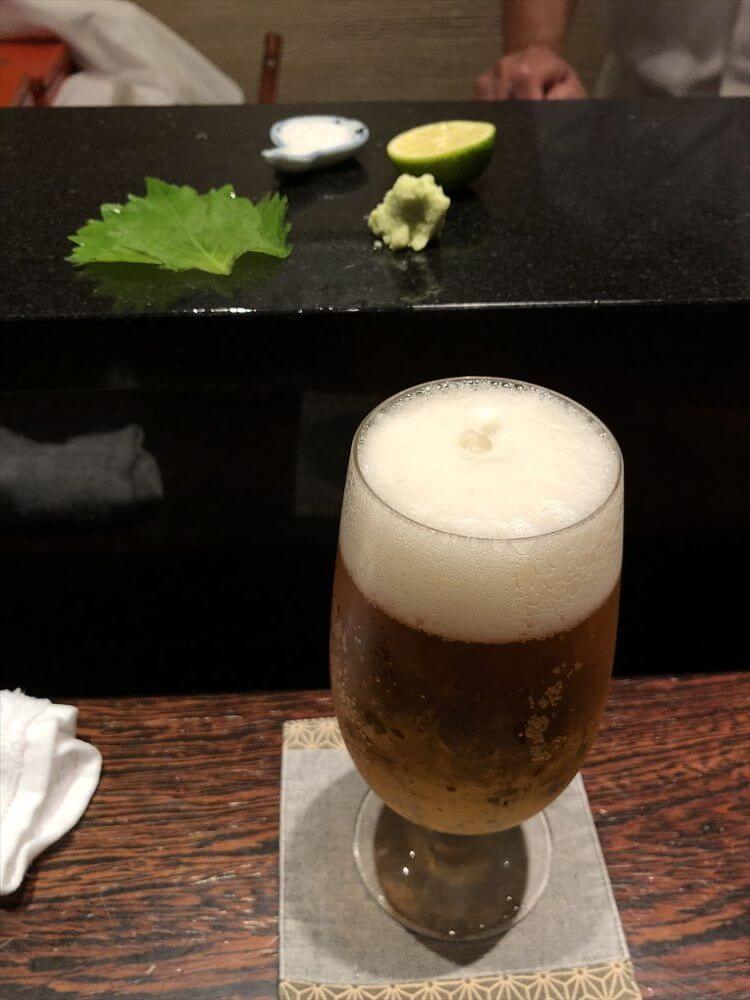 明石 渾 鮨のビール