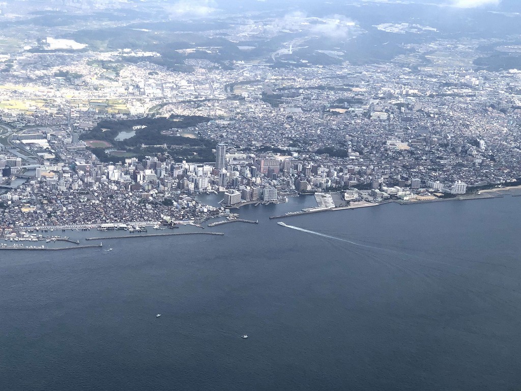 スカイマーク103便から明石あたり
