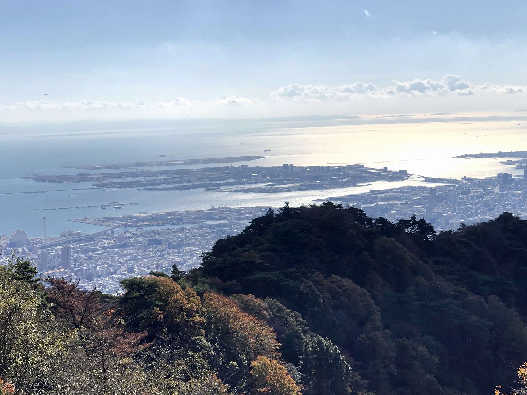 六甲ケーブル山上駅からの眺め