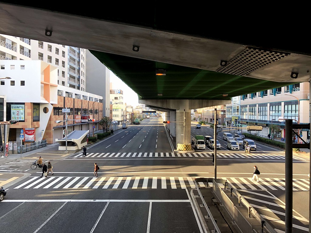 新長田の国道2号線の跨道橋1