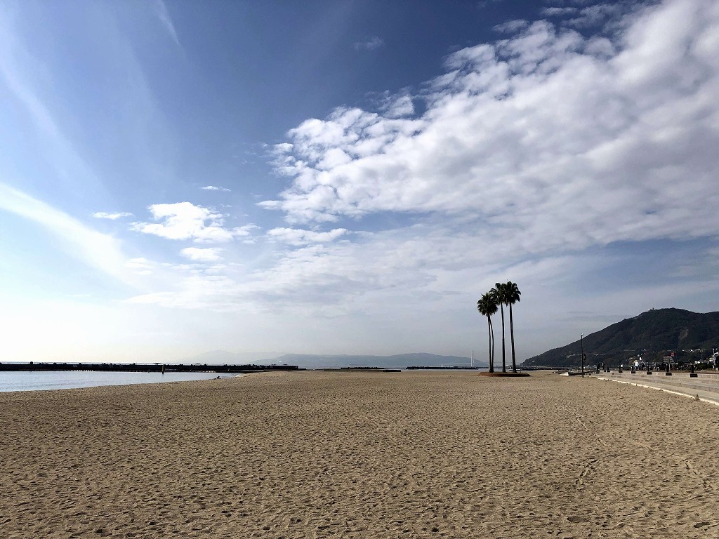 白砂青松の須磨海岸3