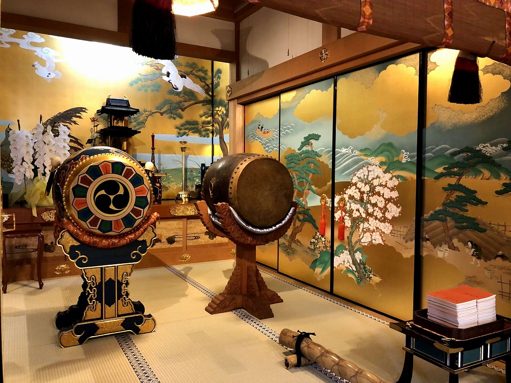 藩架山(ませがきさん)現光寺の『源氏物語』の襖絵2