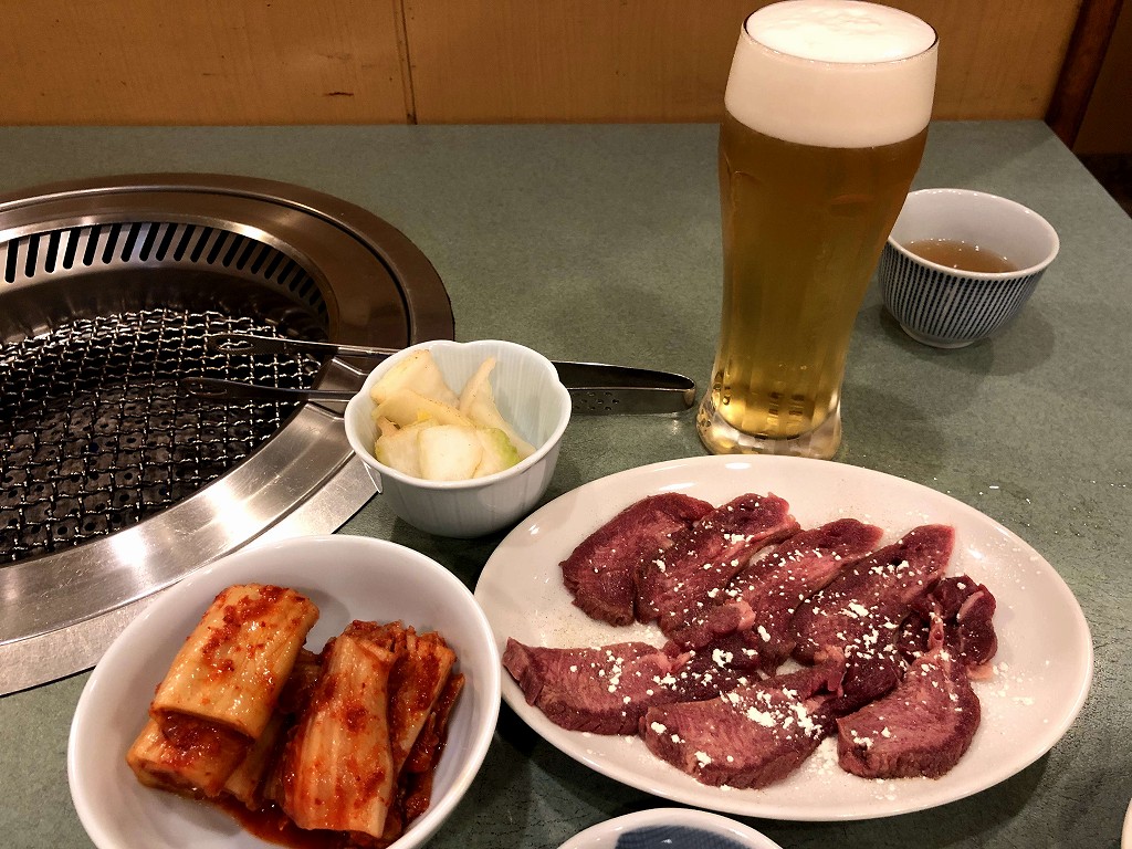 新長田の「元祖 平壌冷麺屋 本店」のタン塩