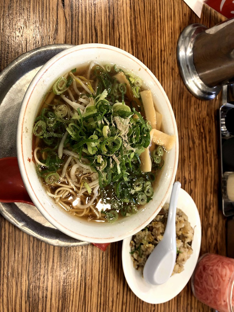 神戸ラーメン 第一旭 三宮本店のAらーめん＋半チャーハン
