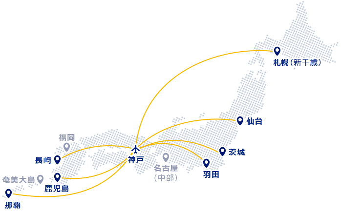 神戸 空港 発着 便