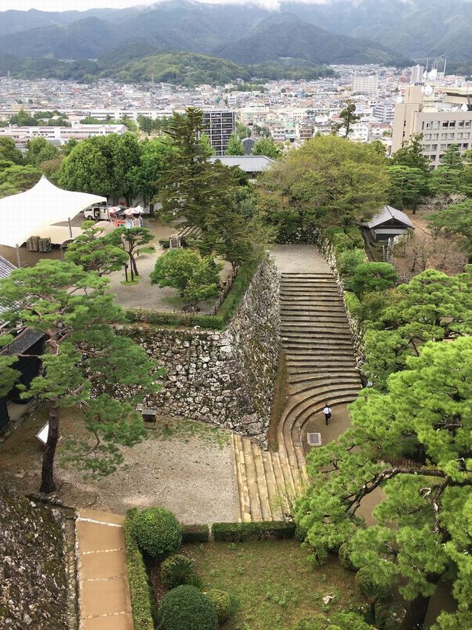 高知城天守閣最上階からの眺め1