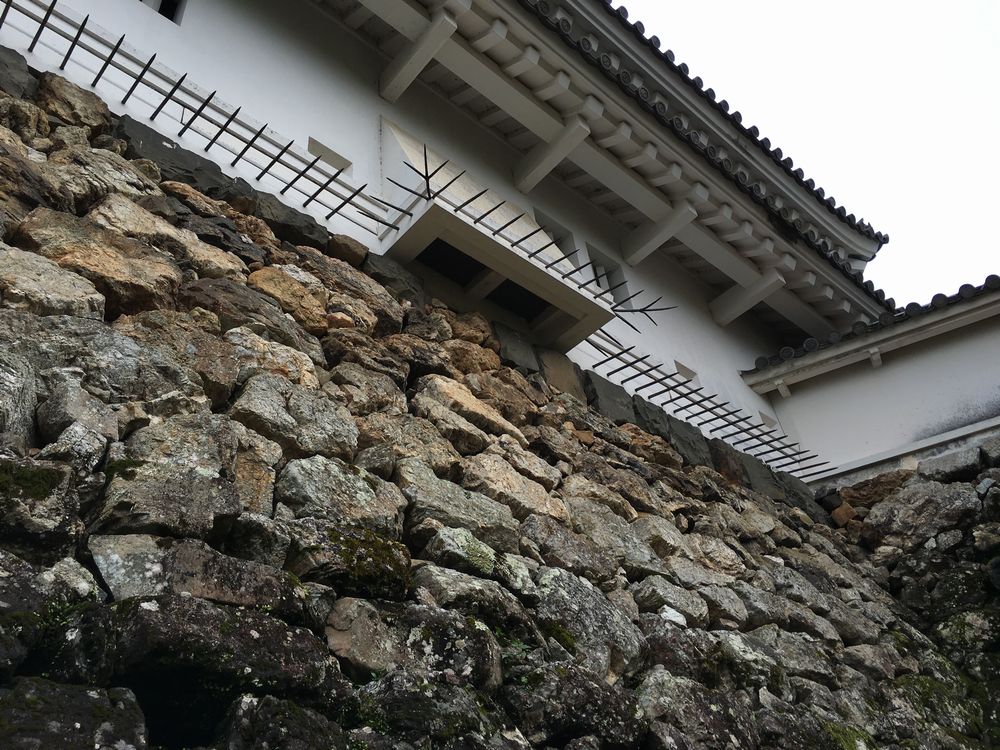 高知城天守閣の忍返