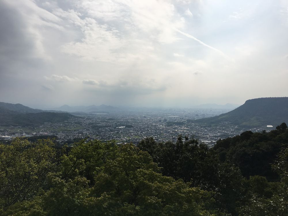 八栗寺の展望台から屋島