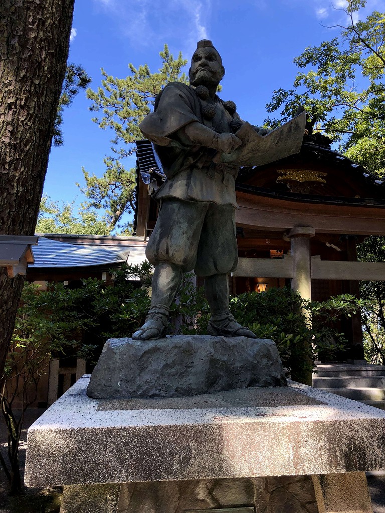 安宅住吉神社の弁慶像