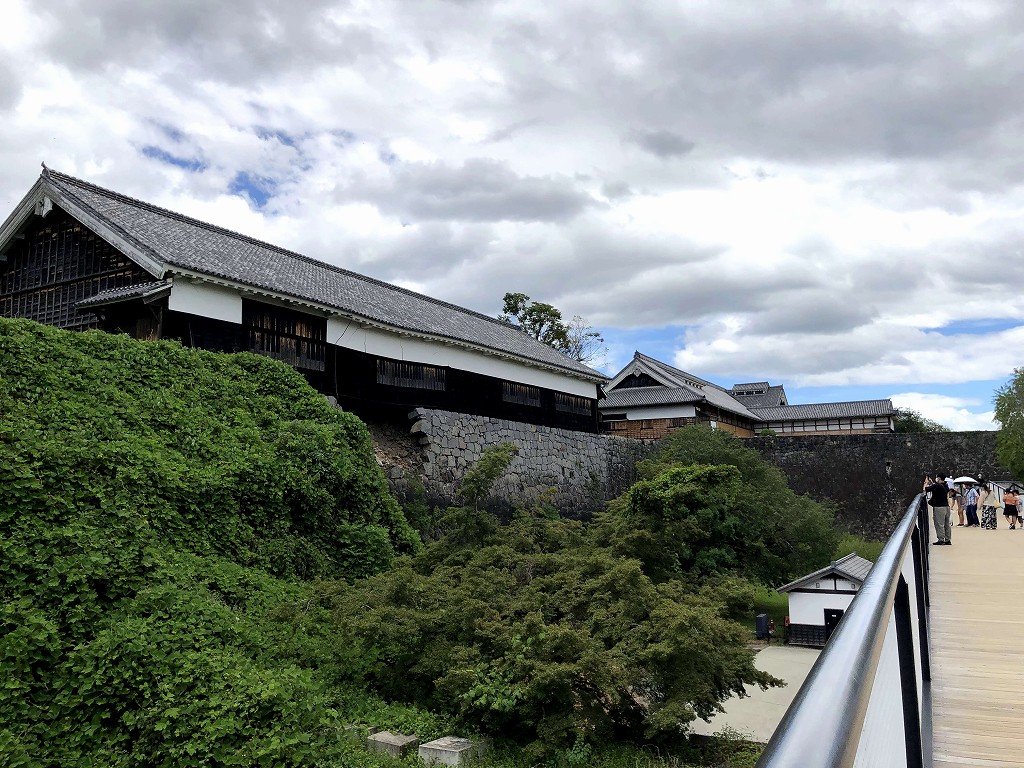 熊本城の特別通路から