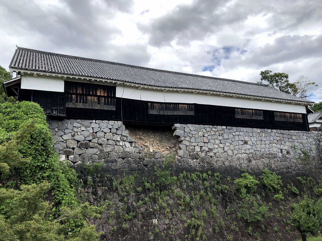 熊本城の特別通路から
