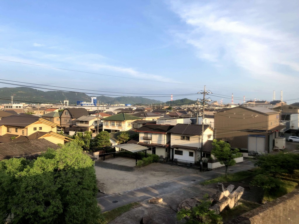 水島臨海鉄道沿線の住宅街